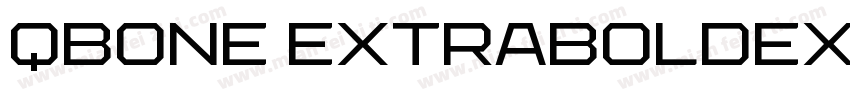 QBOne ExtraBoldExpanded字体转换